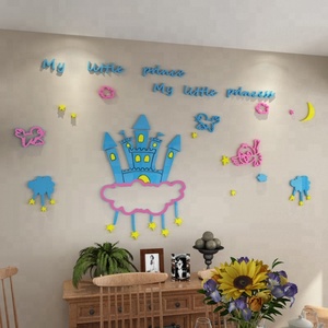 Pegatina de pared acrílica 3D <span class=keywords><strong>para</strong></span> decoración de <span class=keywords><strong>habitaciones</strong></span> de niños, autoadhesivo impermeable - Product Image 2