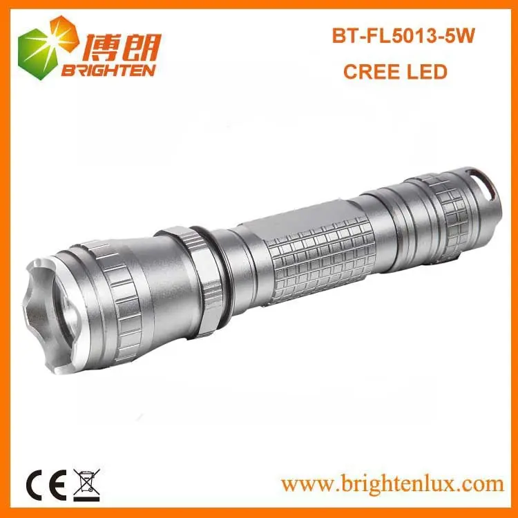 Bulk venta 3.7 V 18650 con pilas 3 modo táctico de aluminio 5 w Cree XPG led antorcha linterna recargable