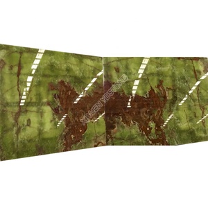 حجر طبيعي رخام شفاف على شكل كتاب مفتوح من العقيق الأخضر - Product Image 4