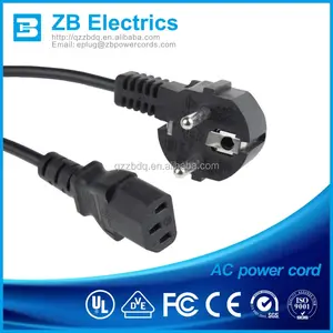 EU VDE Ac 250V 10/16A KEMA-KEUR Approval Power Cord With Plug For Electric Grill