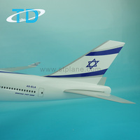 Modèle d'avion EL AL Airlines B747-400 70cm Produits cadeaux de compagnie aérienne