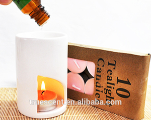 En columnas de vela- barco de boca blanco aroma fragancia de cerámica del quemador de aceite - Product Image 1