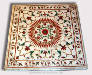 Dessus de Table de salle à manger en pierre pitra Dura - Product Image 1