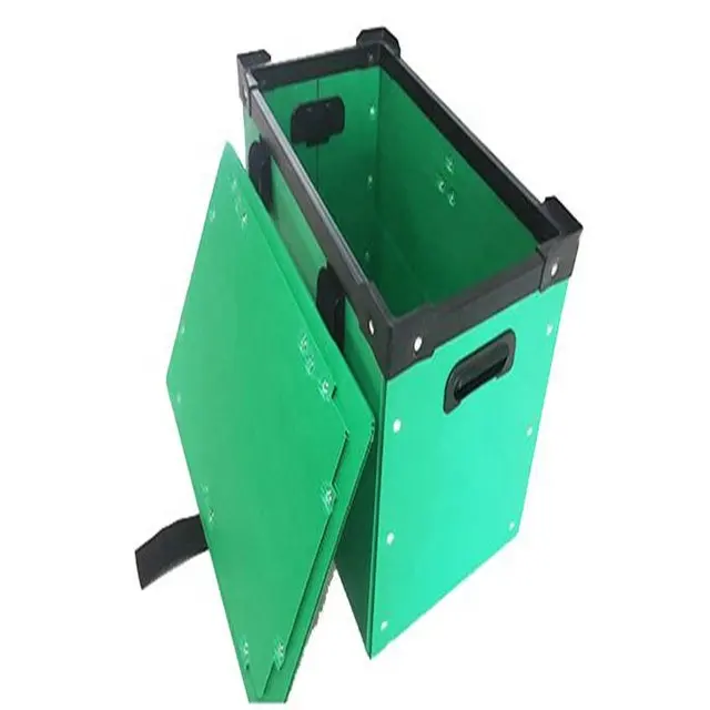 Großhandel Recycelbar Faltbare coroplast lagerung danpla polypropylen kunststoff PP wellblech box für produkte verpackung