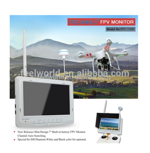 7 pulgadas FPV fotografí<span class=keywords><strong>a</strong></span> <span class=keywords><strong>a</strong></span>érea LCD monitor, 5.8 GHz wireless <span class=keywords><strong>a</strong></span> / <span class=keywords><strong>v</strong></span> transmisor <span class=keywords><strong>receptor</strong></span> - Product Image 2