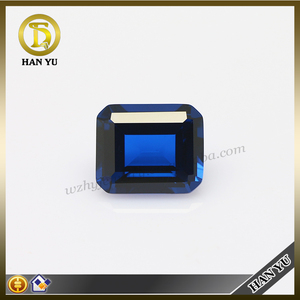 Gran <span class=keywords><strong>gema</strong></span> sintética al por mayor cortar esmeralda azul <span class=keywords><strong>espinela</strong></span> - Product Image 1