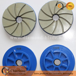 5 ''salyangoz kilidi spiral elmas keskin granit eğimli kenar reçine parlatma pedleri - Product Image 2