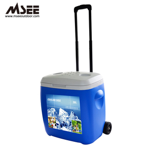 Refroidisseur électrique avec roues de 8l 28l 38l, boîte en plastique, pour vacance, bière, aliments, pêche, Bbq, coffre à glace - Product Image 2