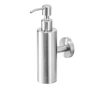 Bathroom Accessories Soap Dispenser Wall-mounted Stainless Steel Plastic Modern Light Grey Wall Mounted Soap Dispenser 2 Years