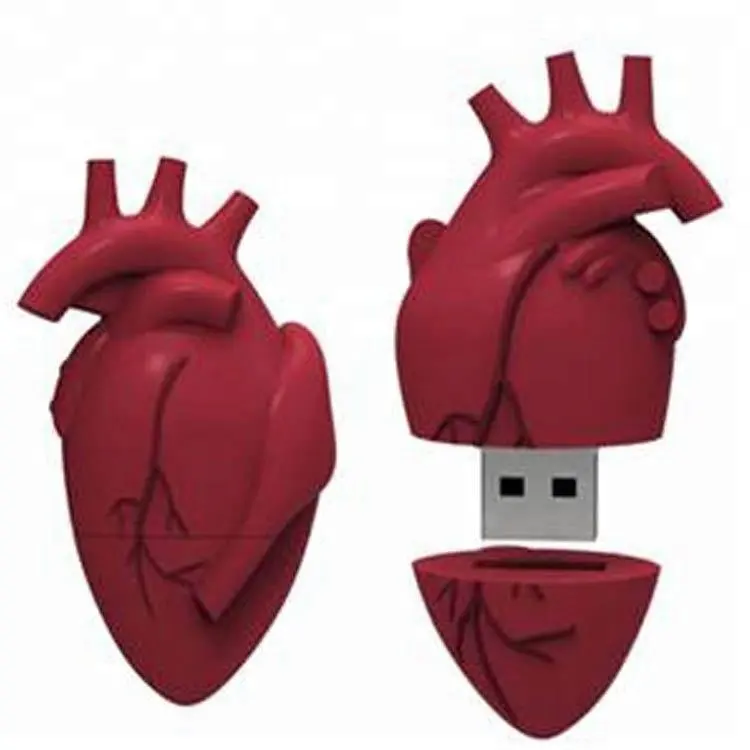 heart shaped usb flash drive medical style memory sticks