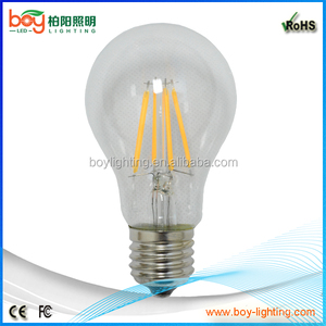 Cuerpo de vidrio A60 4W 100LM/<span class=keywords><strong>W</strong></span> con bombilla de filamento LED de 360 grados - Product Image 5