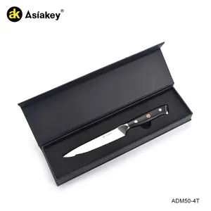 Asiakey 5 인치 다마스커스 스틸 유틸리티 나이프 선물 상자 포장 나이프