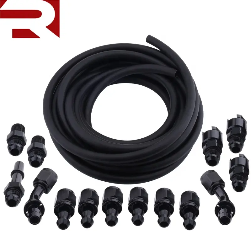 6AN 25Feet Complete LS Conversion Fuel Injection Line EFI Fitting Adapter Kit