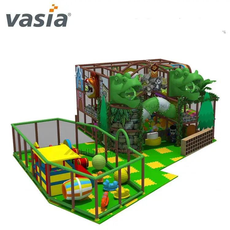 Wooden Jungle Dinosaur Theme Funny Plastic Toys Children Commercial Indoor Playground Equipment For Kids