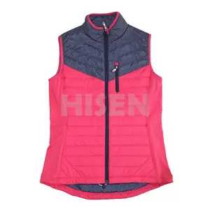 China low price girls women vest, fashion new design winter primaloft girls heated waistcoat for ladies