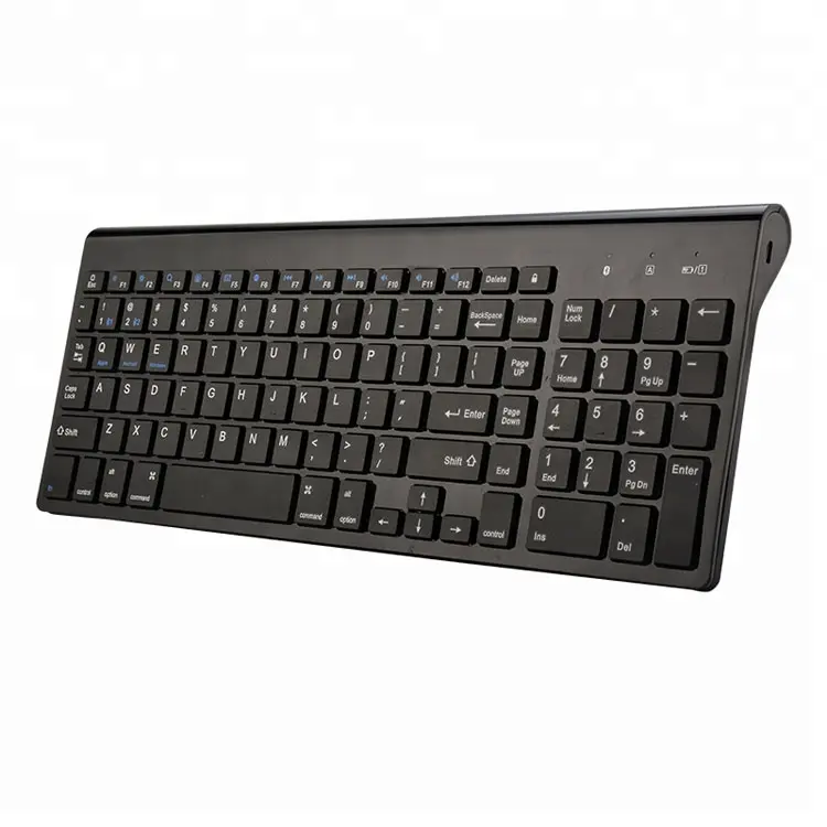 Keyboard Bluetooth nirkabel Mini, Keyboard Bluetooth nirkabel, mode ganda, nirkabel, hitam dan putih, untuk aplikasi nomor, Mini, ramping, USB 104