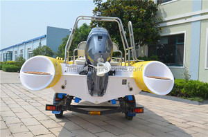 Bateau gonflable Hypalon jaune de 17 pieds, côtelé 520 avec <span class=keywords><strong>moteur</strong></span> <span class=keywords><strong>hors</strong></span>-<span class=keywords><strong>bord</strong></span> - Product Image 3