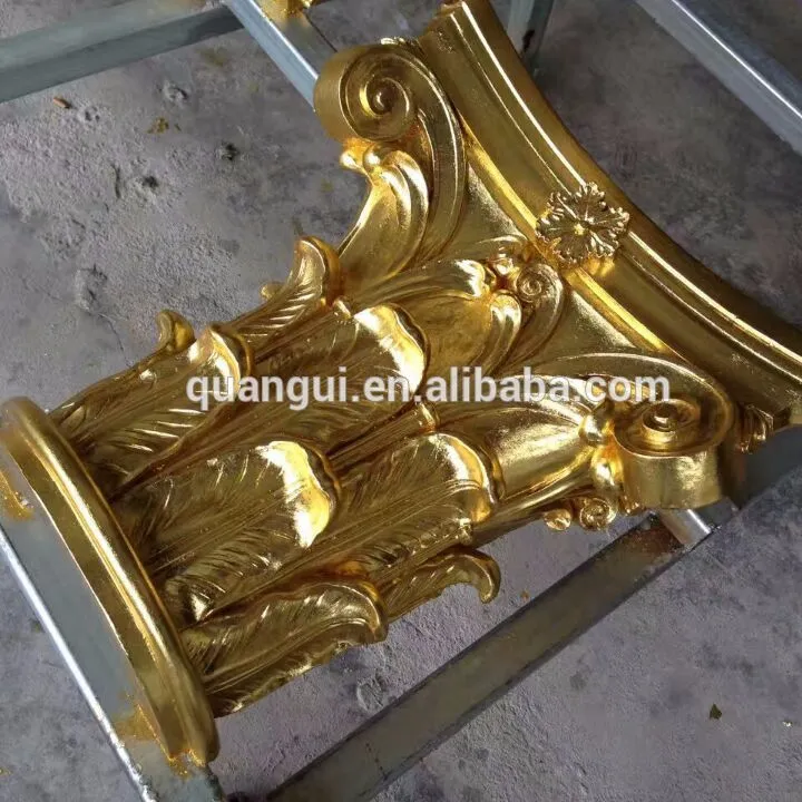 Fabriek Verkopen Hoge Kwaliteit Duurzaam Interieur Decoratie Grc Gouden Korinthische Kolom