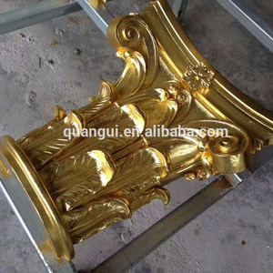 Columna corintiana dorada GRC decoración interior duradera de alta calidad, venta de fábrica - Product Image 3