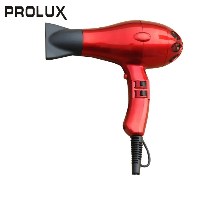 PROLUX Products Manufacturer Red 1800-2100W Portable Salon Hair Dryer For Hairdressing