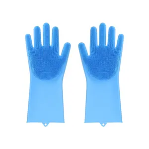 Keuken Scrub Borstel Sets Siliconen Afwassen Handschoen, Vaatwasser Handschoen, Schotel Scrubber Handschoen