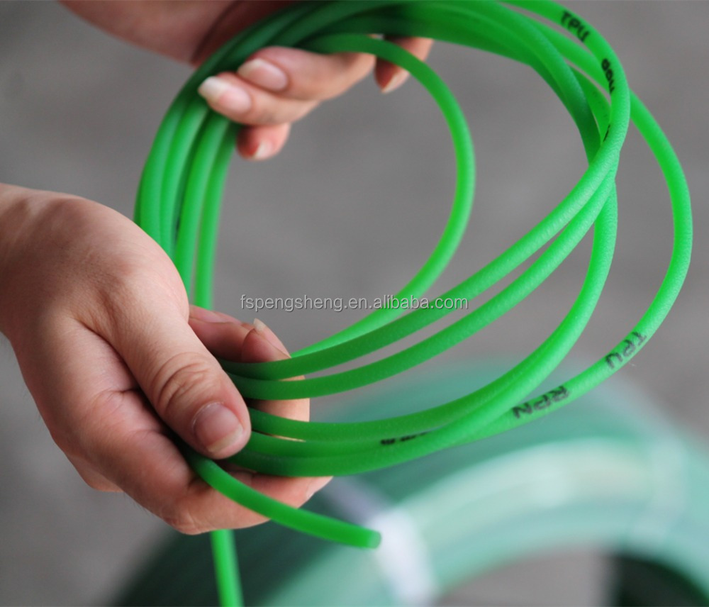 Cinturón Poliuretano Pu Con Superficie Arrugada Verde (2mm - 4
