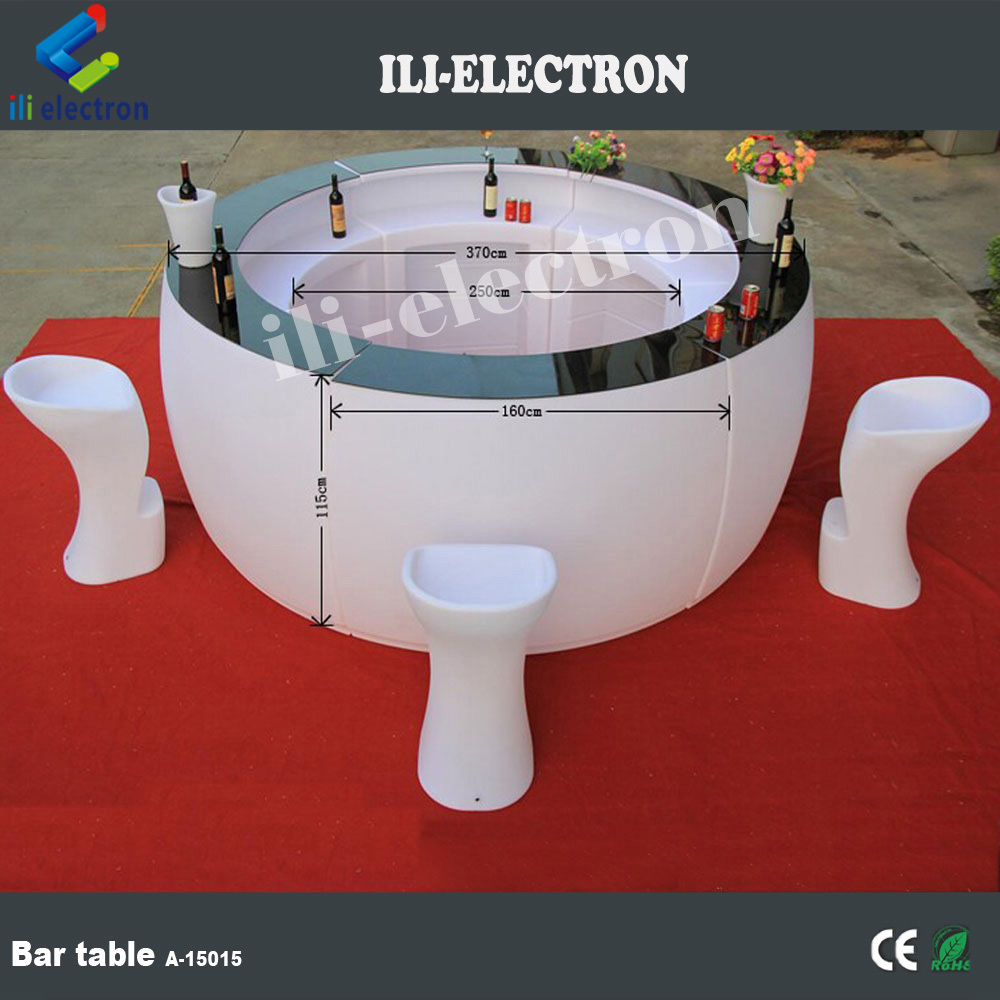 Commmercial comptoir de bar/moderne comptoir de bar/lumineux led comptoir de bar