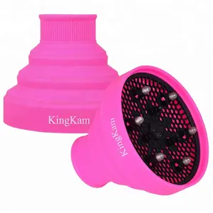 Silicone Foldable Universal Portable Collapsing Attachment Large Hand Curls Natural Hair Dryer Diffuser