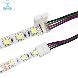 LED רצועת מחבר 2pin 8 מ"מ עם חוט משלוח להתחבר אין צורך הלחמה/ריתוך מחבר לרצועה הובילה 3528/5050