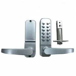 Zinc Alloy Tubular Door Handle Keyless Mechanical Number Push Button Lock