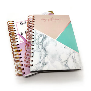 2026 2027 Fabricantes Impresión personalizada A5 Espiral Bound Weekly <span class=keywords><strong>Day</strong></span> <span class=keywords><strong>Planner</strong></span> con pegatinas - Product Image 2