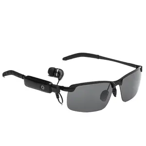Vintage Outdoor Headset MP3 Riding Eyes Glasses Wireless Smart Polarized Sunglasses