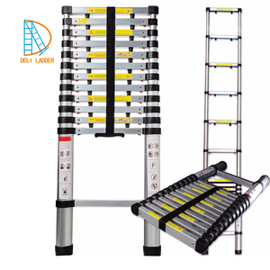 <span class=keywords><strong>Escalera</strong></span> Telescópica de Aluminio <span class=keywords><strong>LIDL</strong></span> Humanizada con Certificación EN131, Protege Tus Dedos - Product Image 2