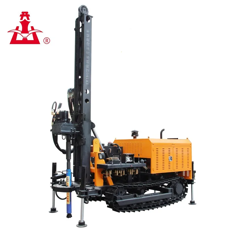 KW180 MINI Water Well Drill แท่นขุดเจาะ Air คอมเพรสเซอร์เจาะ RIG