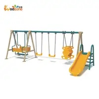 wholesale kindergarten swing sets outdoor kids slide and swing set