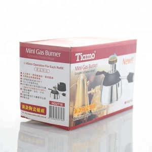 Juego de Mini Estufa BN75T <span class=keywords><strong>Tiamo</strong></span> / Cafetera de Sifón con Quemador de Gas y Soporte de Acero Inoxidable - Product Image 5