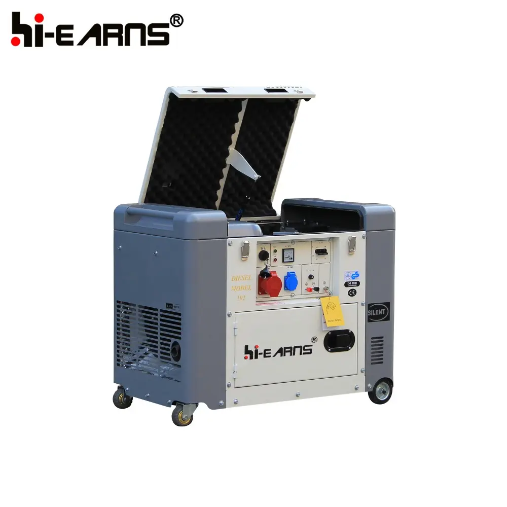 6KW open top cover silent diesel generator set price