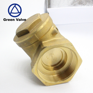 Màu xanh lá cây-gutentop 1/2 ''đến 4'' inch chủ đề đồng thau nước thải <span class=keywords><strong>Swing</strong></span> Đồng hồ nước không trở lại Inline dừng kiểm tra van - Product Image 5