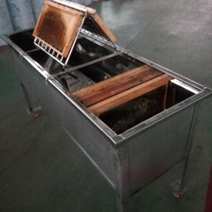 मधुमक्खी पालन अनकैपिंग उपकरण एसएस शहद स्पलीन फ्रेम टेबल अनकैपिंग के साथ