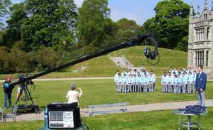 Grúa de cámara triangular, grúa gigante de triángulo de <span class=keywords><strong>TV</strong></span> Jimmy jib para grabación de video profesional - Product Image 3