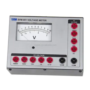 Medidor de voltaje analógico MCP SVM-001 para estudiantes, CA, CC, 1000V/CA, CC