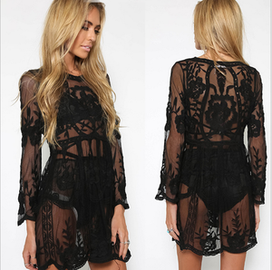 2024 verano moda flor vestido encaje Sexy Bikini blusa - Product Image 2
