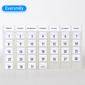 Bpa-free nhựa <span class=keywords><strong>30</strong></span> lưới rõ ràng lưu trữ trường hợp lưu trữ lịch Pill <span class=keywords><strong>Organizer</strong></span> 7 ngày & 4 lần Pill <span class=keywords><strong>Organizer</strong></span> hàng tuần Pill hộp - Product Image 3