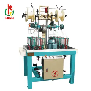 Braid Fishing Line Machine Hot Sales 8 Weave Pe Plc,motor Provided Henghui 0.75KW CE ISO CN;JIA Online Support Ordinary Product