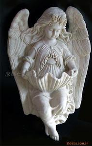 Occidental estilo Ángel de piedra bebé estatua Precio barato de la talla de piedra Ángel estatua de piedra de jardín escultura estatua - Product Image 3