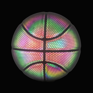 Nueva arrival you Rainbow reflective street performance <span class=keywords><strong>baseketball</strong></span> - Product Image 3