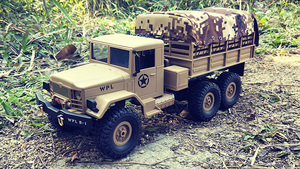 Camión Militar <span class=keywords><strong>Rc</strong></span> a Escala 1/16 de 2.4G, <span class=keywords><strong>6x6</strong></span> RTR, Modelo U.S M35, con Luces LED, Construcción Metálica, Control por Aplicación - Product Image 6