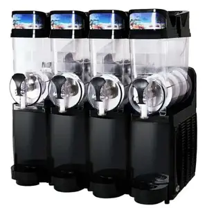 OEM वाणिज्यिक 15L ट्रिपल कीचड़ मशीन 4 टैंक बिक्री रेस्तरां के लिए लोकप्रिय गर्मियों में जमे हुए पेय Slushs