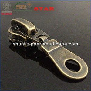 No 5 auto serrure sac à main zip extracteur antique en laiton pour <span class=keywords><strong>le</strong></span> métal zipper fermer fin, fermeture à glissière - Product Image 1
