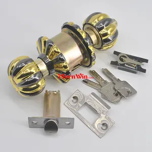 Entrance Privacy Bedroom Cylindrical Door Knob Locks, hohe sicherheit doppelseitige zylindrischen tür holz knopf sperre